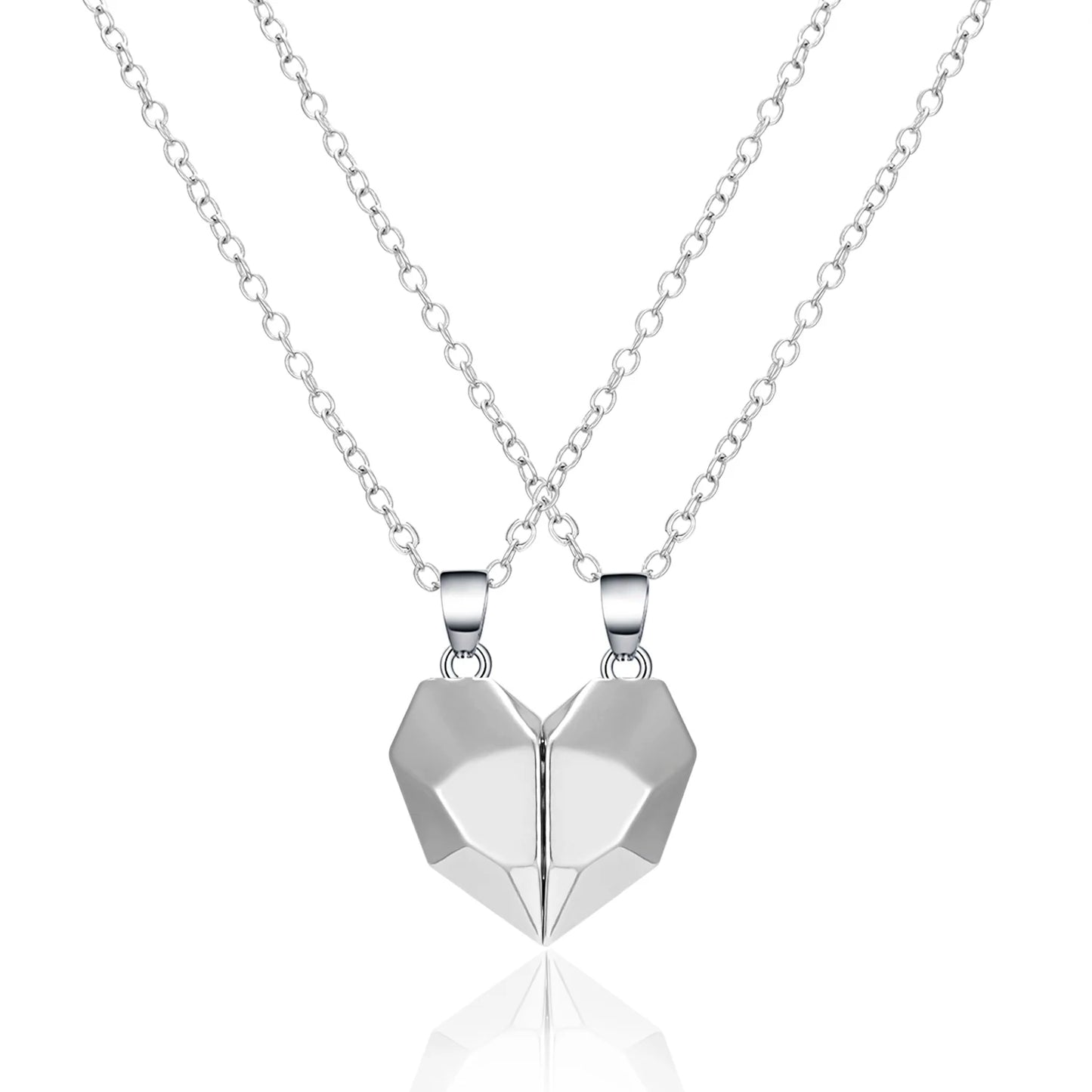 Magnetic Heart Couple Necklace