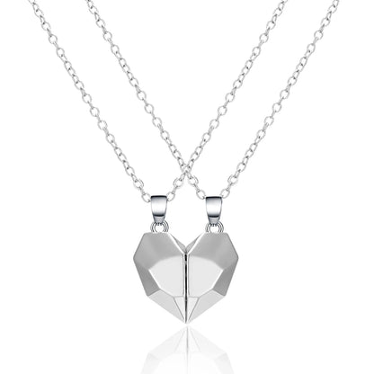 Magnetic Heart Couple Necklace