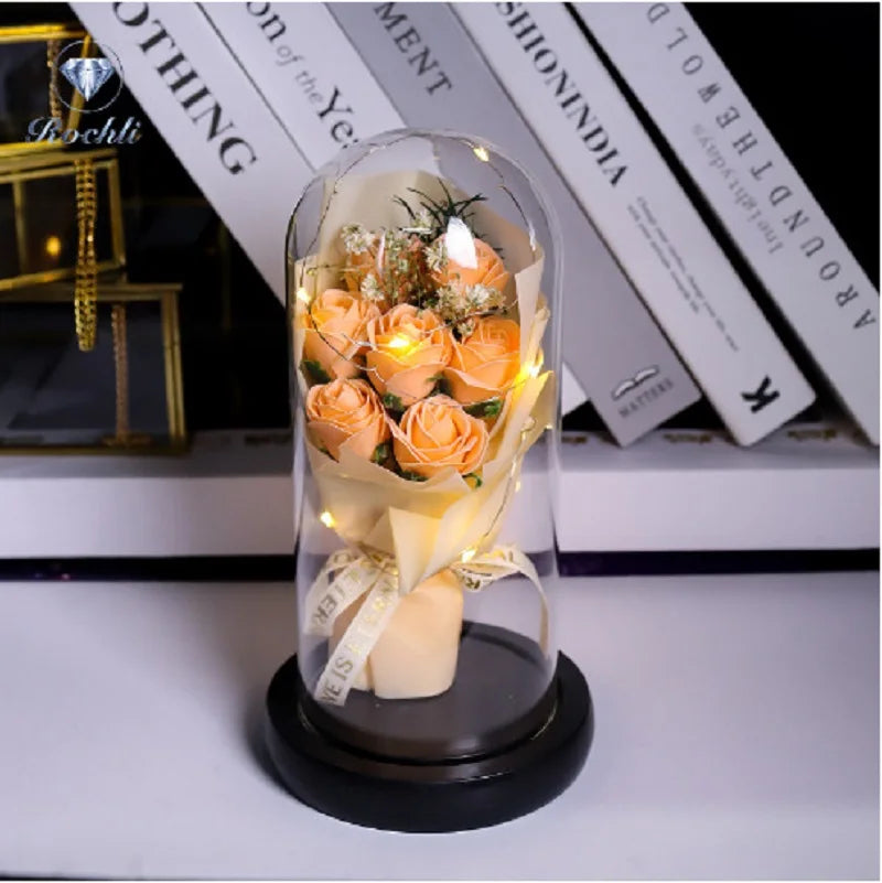 Everlasting Rose LED Glass Dome