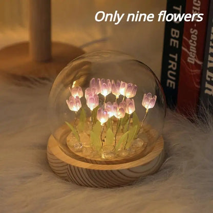 Artificial Tulip Flower LED Night Lamp