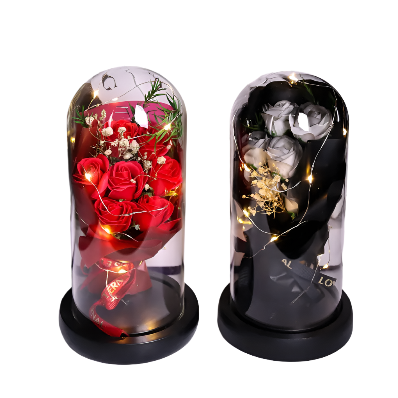 Everlasting Rose LED Glass Dome