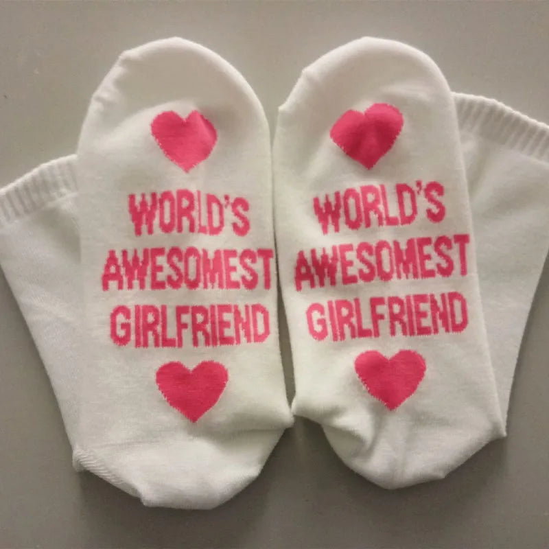 Cotton Ankle Socks Love Gift