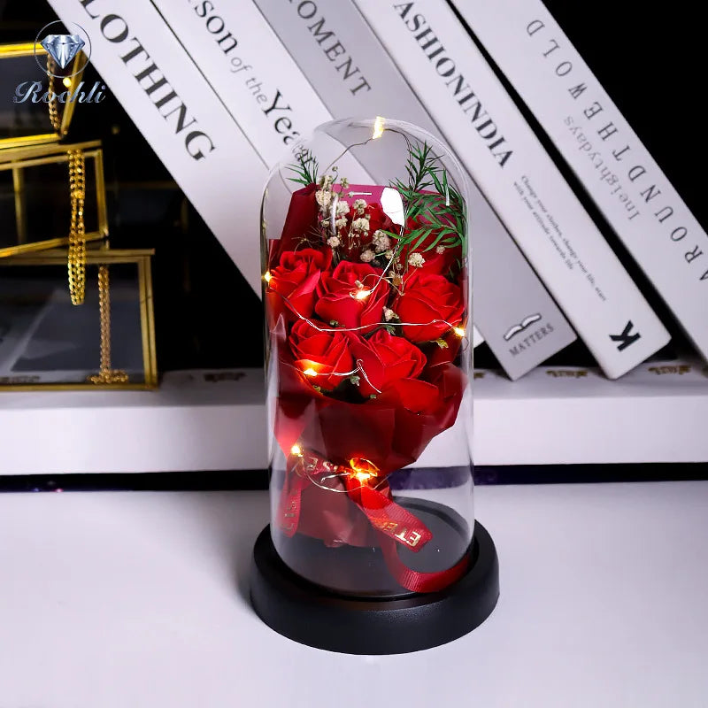 Everlasting Rose LED Glass Dome