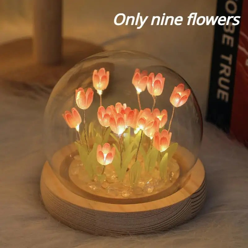 Artificial Tulip Flower LED Night Lamp