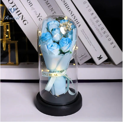 Everlasting Rose LED Glass Dome