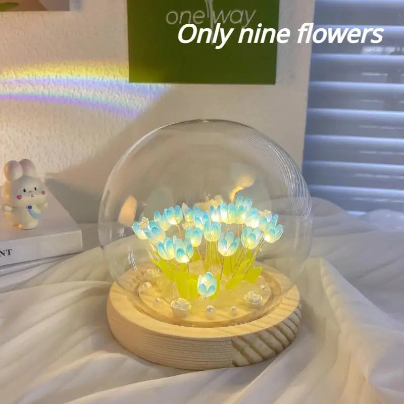 Artificial Tulip Flower LED Night Lamp